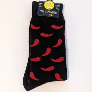 NWT 3/$25 Men's Hot Spicy Jalapeno Socks